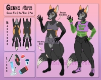 Genko Modern Furry Ref Sheet